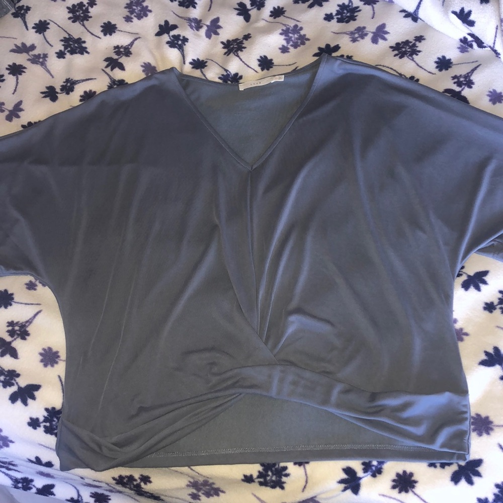 Blue Flowy Top